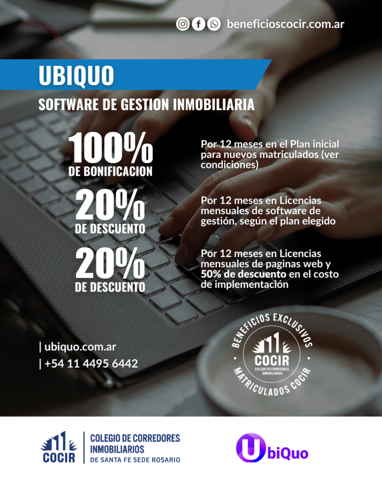 Ubiquo Software de Gestión Inmobiliaria - COCIR